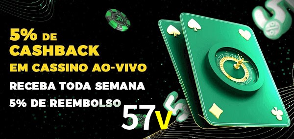 Promoções do cassino ao Vivo 57v
